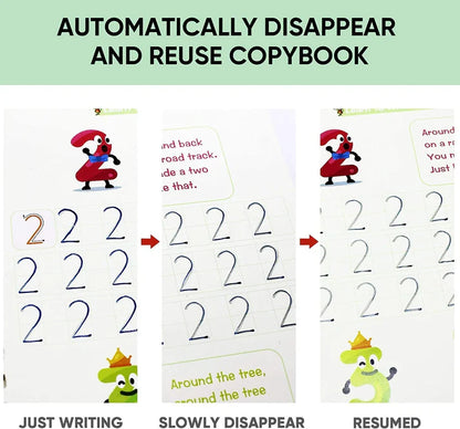 Sank Magic Practice Copybook (4 BOOKS,1 PEN,1 GRIP,10 REFILL)