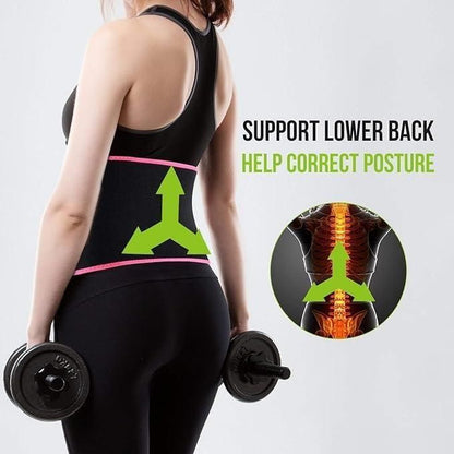 Adjustable Waist Trimmer Belt – Sweat & Slimming Support Belt