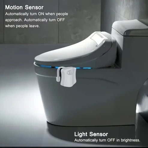 8-Color Sensor Toilet Light