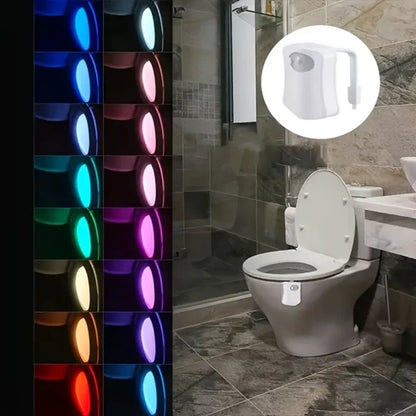 8-Color Sensor Toilet Light