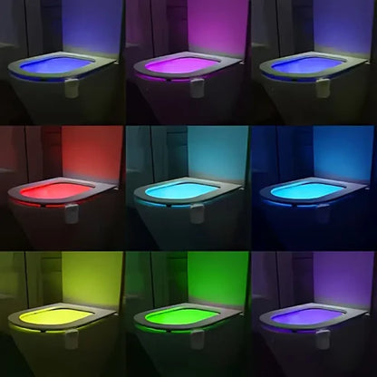 8-Color Sensor Toilet Light